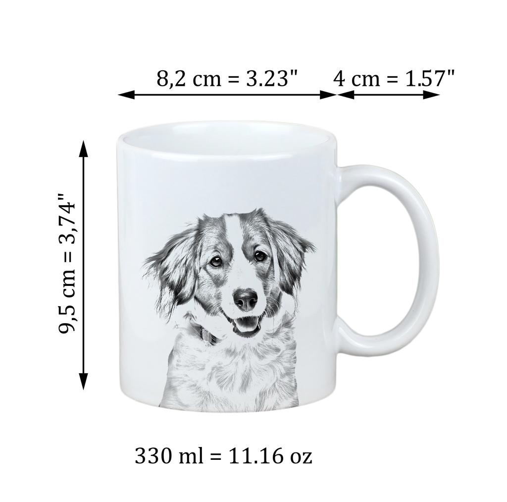 Kooikerhondje - cup with a dog, personalized cup with a print, a classic gift for everyone from the Art-Dog brand