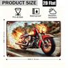 Vintage Motorcycle Metal Tin Sign Retro Biker Garage Wall Decor Industrial Style Art