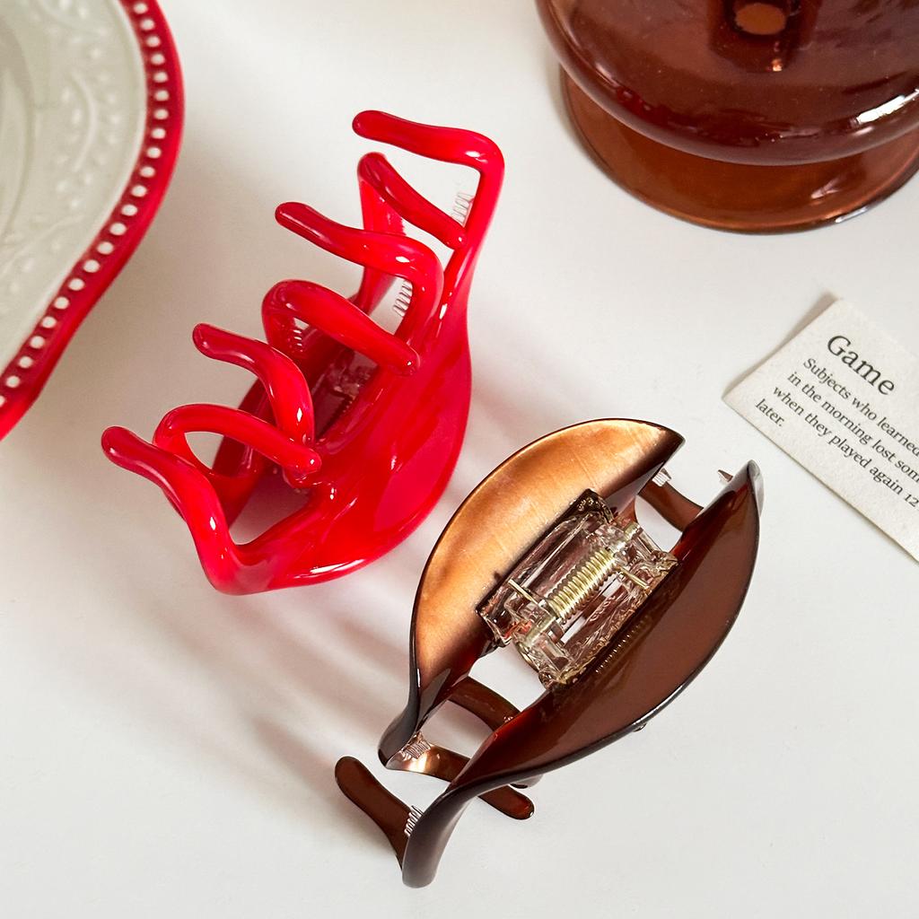 4mm Stylish Thick Acetate Hair Clip With Premium Feel For Elegant Updos And Fashionable Hairstyles