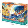 EPOCH Disney Stitch Sunset Surfing 1000-Piece Jigsaw Puzzle 50x75cm with Glue and Spatula