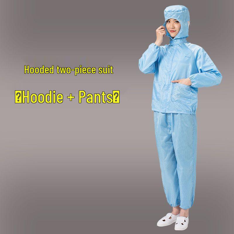 

Унисекс Защитная Пылезащитная Рабочая одежда: Комбинезон с капюшоном, Дышащий, Антистатический, Грязеотталкивающий, Моющийся