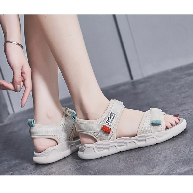 2025 Summer Shoes Women Flat Sandals Soft Cloth Non-slip Fashion Brand Ladies Sandals Holiday Black Beige Shoes