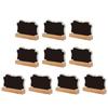 10Pcs Double Sided Blackboard Signs Small Tabletop Chalkboard Signs with Wood Stand Buffet Food Label Signs for Wedding