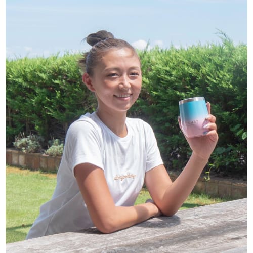 HALEIWA HAPPY MARKET Θερμός από Ανοξείδωτο Ατσάλι με Καπάκι, 360ml, Ταιριάζει Άψογα σε Κύπελλα Καφέ, Καφές από Κατάστημα Ευκολίας, Κομψός, Μόνωση Κενού, Ντεγκραντέ