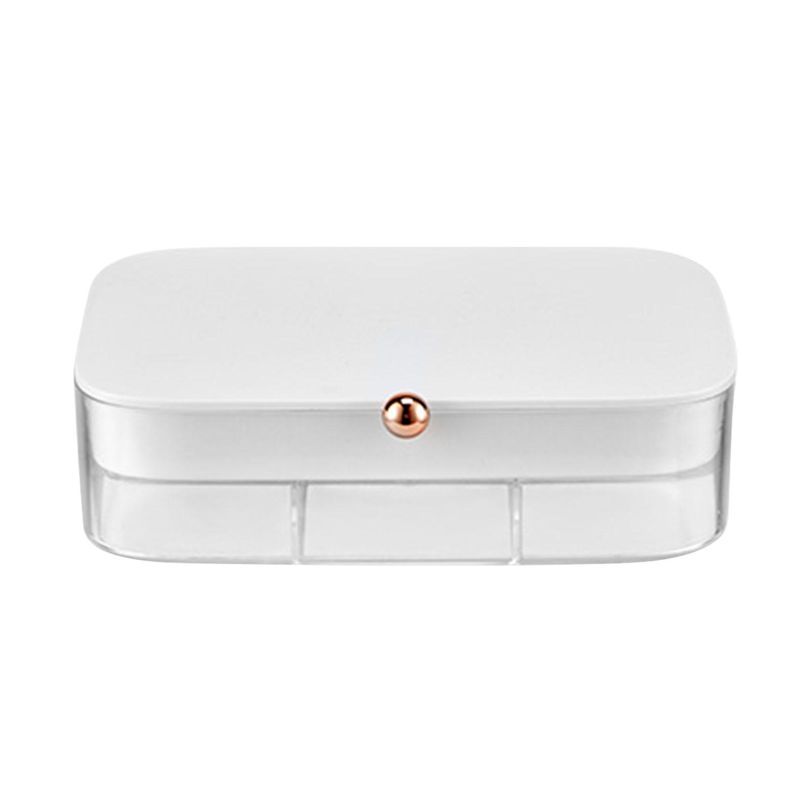 

Коробка для хранения ювелирных изделий 30 ячеек двухслойная большой вместимости пластиковый органайзер для сортировки ювелирных изделий для белый