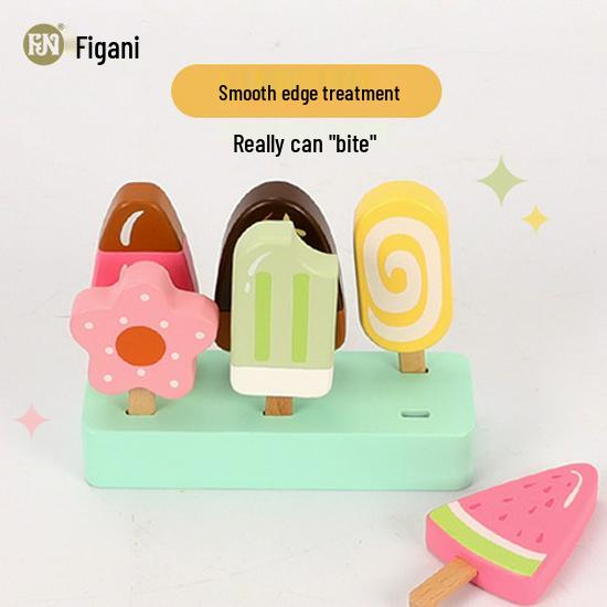 

Деревянный игрушечный торговый автомат для мороженого и эскимо для детей