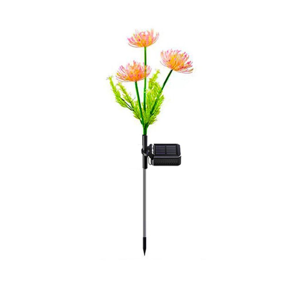 Realistic Flower Solar LED Lights Waterproof Design Solar Garden Lights Backyard Decor