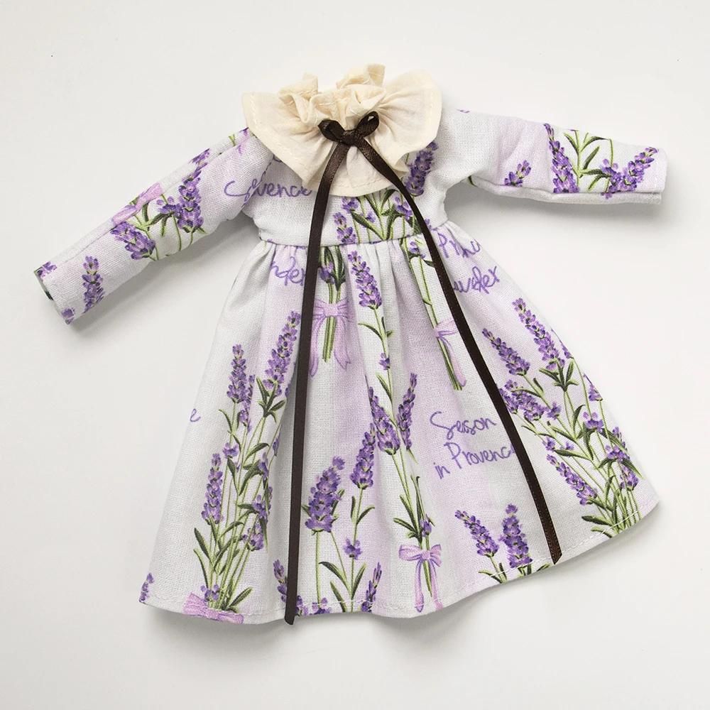 

Blythe Clothes Vintage Dress Lace Bow Maid Uniform Set Short Skirt for Ymy Licca Azones Ob22 24 27 Ker P20 Doll Accessories Blytht size