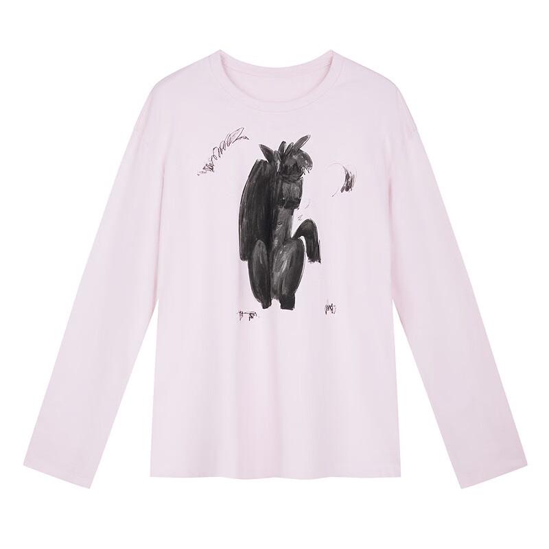 JNBY 2026 Spring New Loose Cotton Long-Sleeve T-Shirt