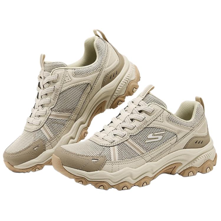 Skechers Outdoor Comfortable Versatile Durable Breathable Low-Top Dad Shoes Women sneakers Beige 180372C-BGE