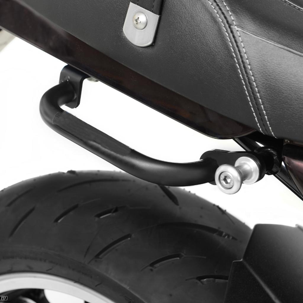 LEDISHUN Motorcycle Assist Side Grips for Kawasaki Z900RS and Z900RSCAFE Grips, (All Models) (Silver)