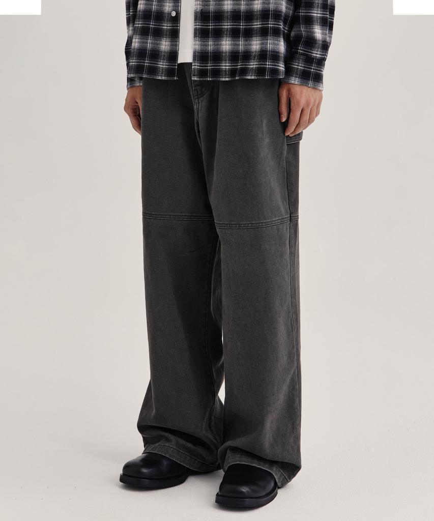 KIIMUIR Garment-Washed Carpenter Pants_Charcoal