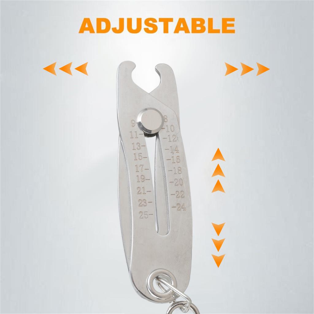 2Pcs Thread Size Checker Keychain Nut and Bolt Thread Gauge Identifier Verification Tool for Fast & Accurate Measurement