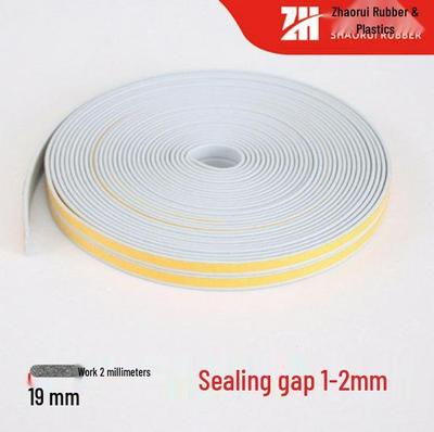 Tira de espuma EPDM autoadhesiva para puertas y ventanas: Sello a prueba de viento y sonido