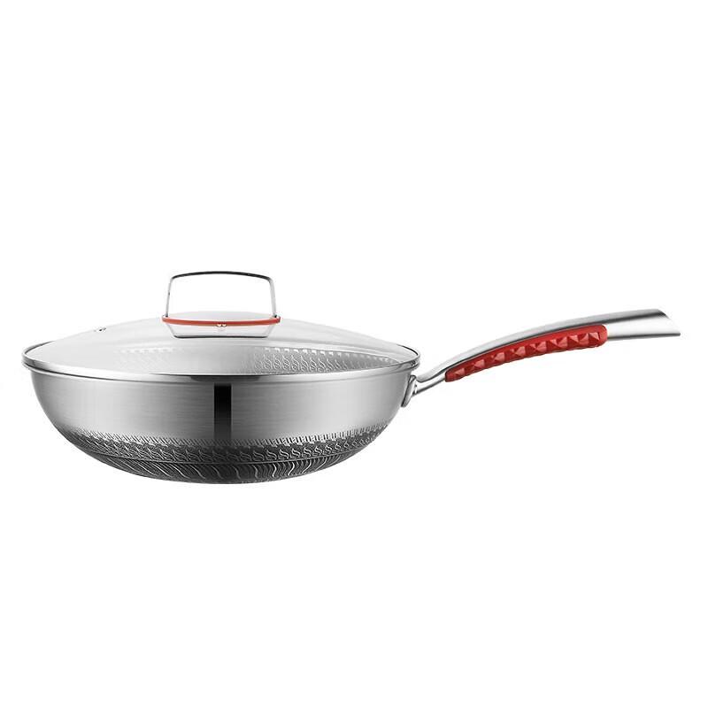 Odin Zhuoer 32cm Stainless Steel Double Screen Honeycomb Wok