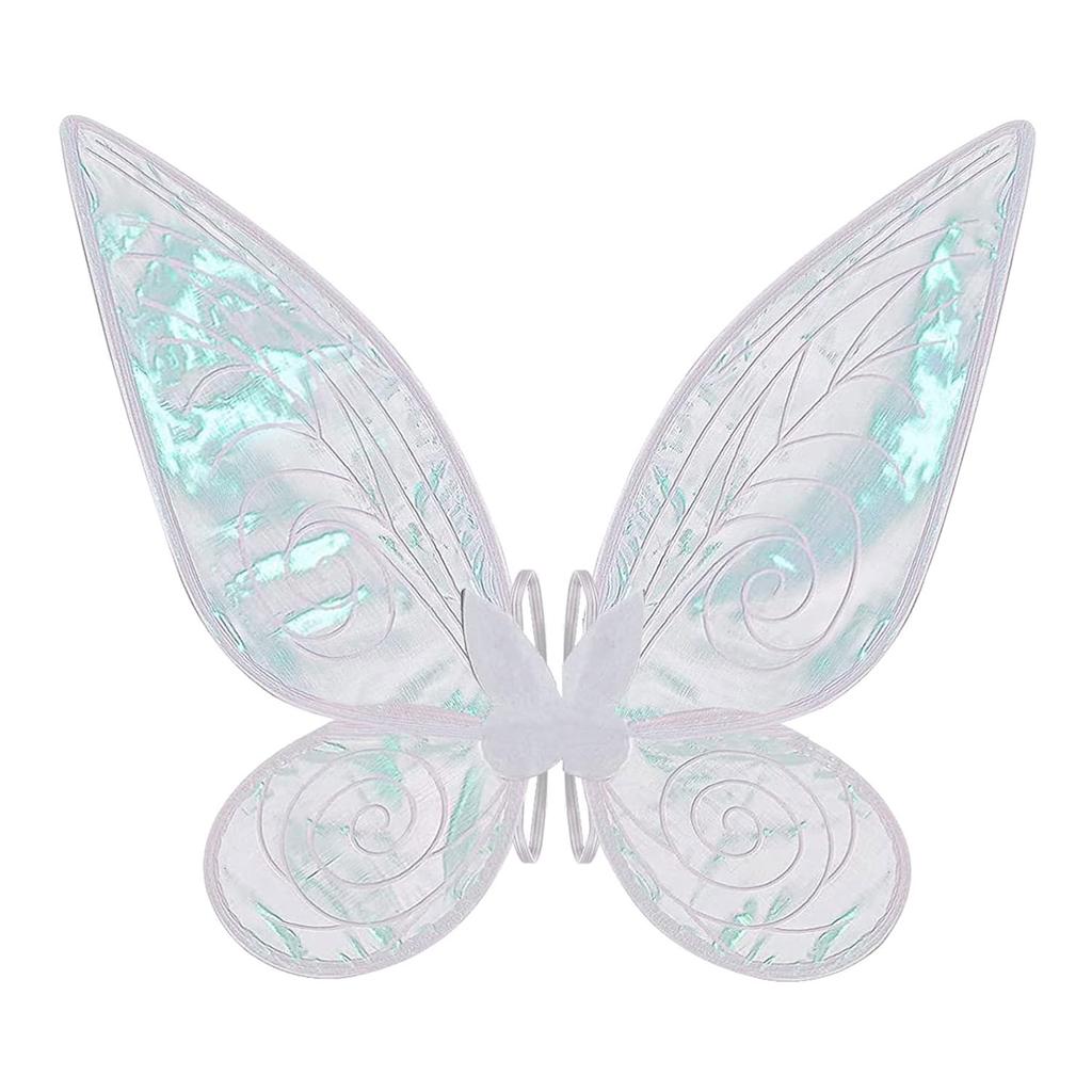 Fairy Wing,Butterfly Fairy Halloween Costume Angel Wings,Halloween Costume Sparkle Angel Wings Dress Up Party Favor White