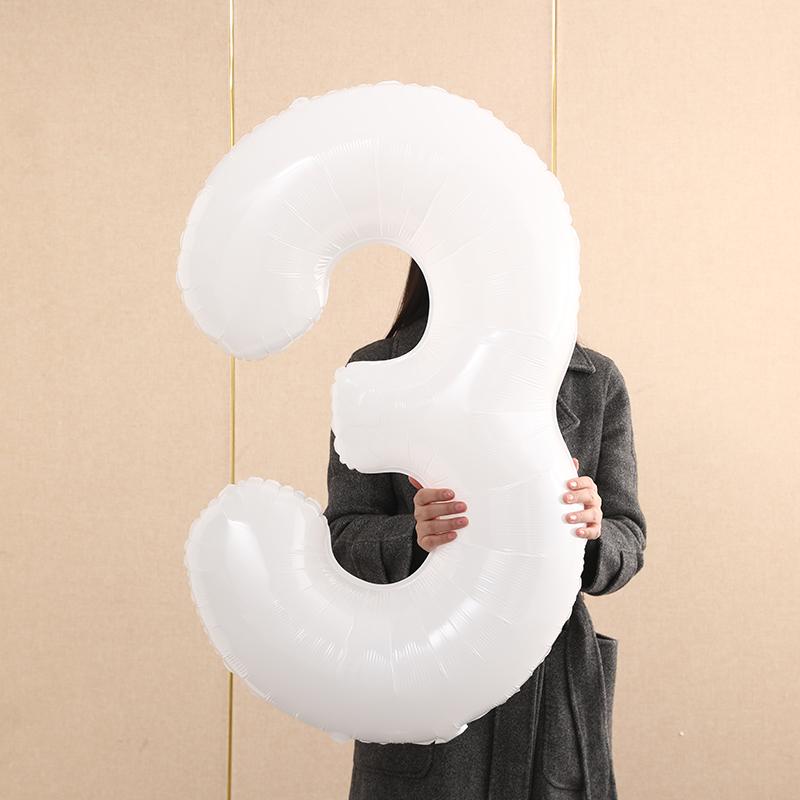 2nd Birthday Smiley Face Number Balloons for Kids - Outdoor Decoration & Photo Props (Boys & Girls)
