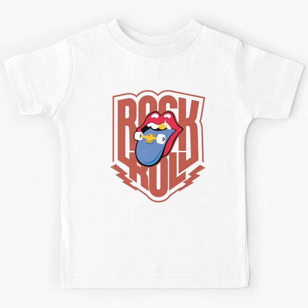 ROCK & ROLL SKATEBOARD Kids T-Shirt 100