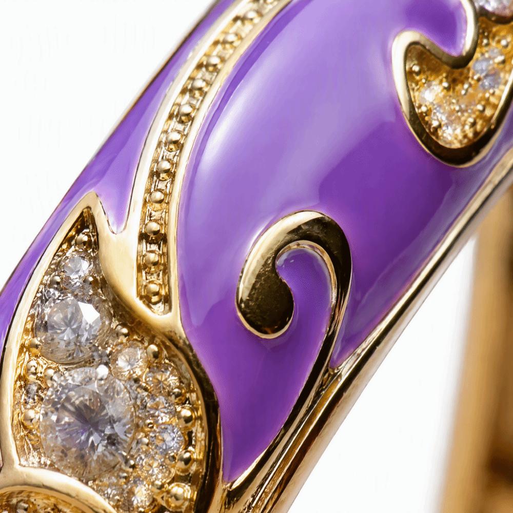 Crown Crown Cloisonne Bracelet Colored Dropper Oil Women's Hand Bracelet Gifts for Women Girl