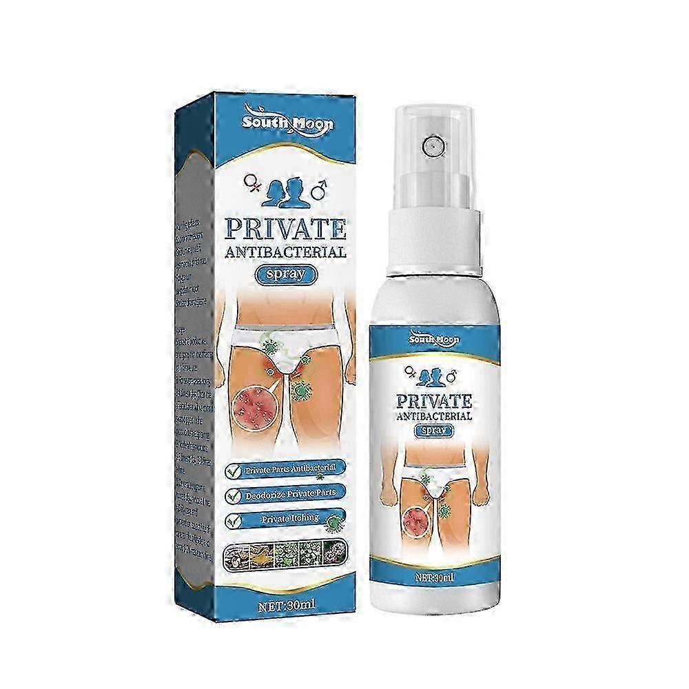 Private Antibacterial Spray, Anti Itch Spray, Natural Herbal Private Parts External Itching Spray, Instant Cooling and Soothing, For Women Men
