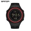 Sanda Youth Fashionable Waterproof Electronic Wristwatch for Men