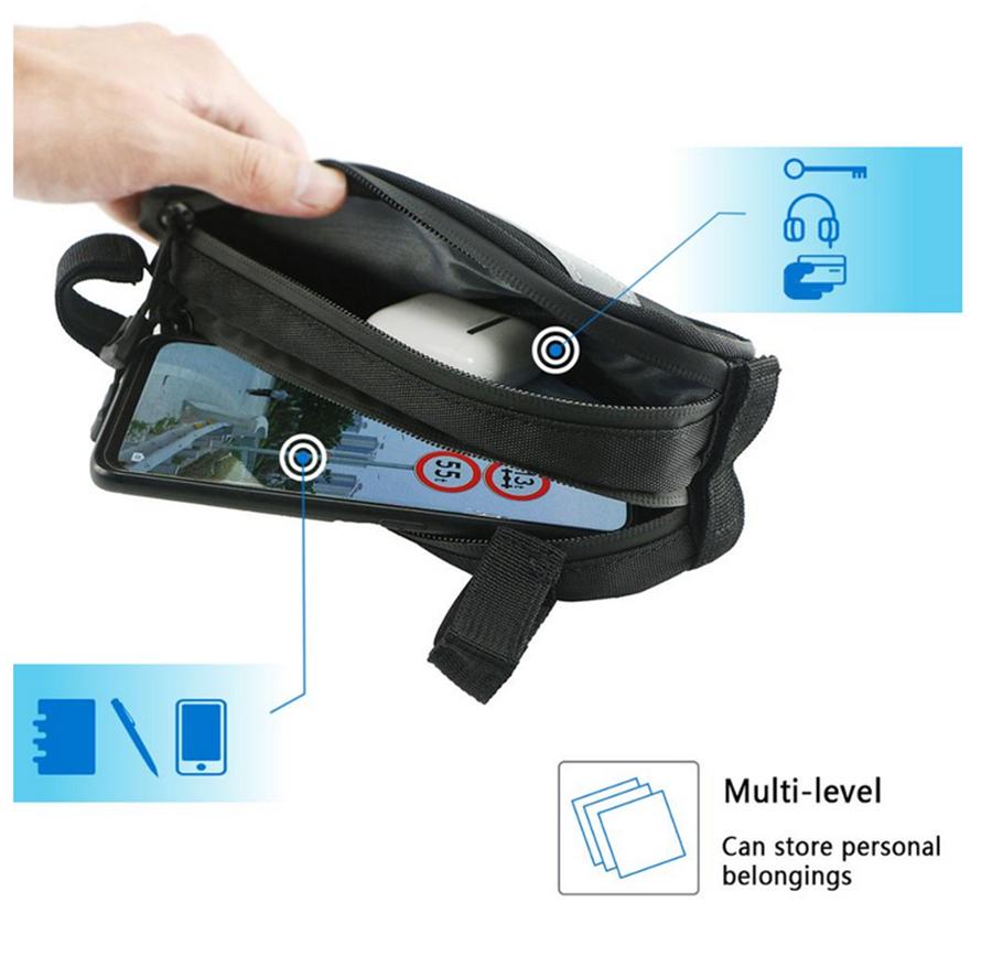 2x Motorcycle Saddle Bag Saddlebag Tool Bag For BMW Suzuki Kawasaki Yamaha Honda