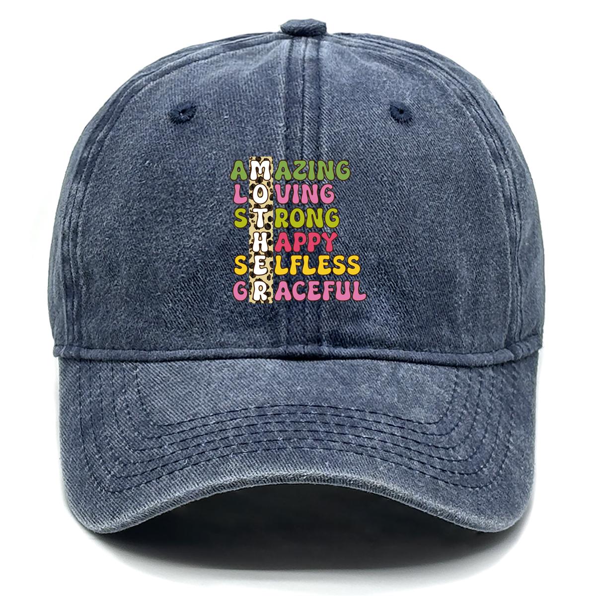 

Кепка снепбек от солнца с принтом MOTHER , ко Дню матери, кепка с плоским козырьком, необработанный край, неэластичный солнцезащитный козырек, регулируемый ремешок, регулируемая бейсболка as the picture темно-синий