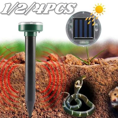 Solar Ultraschall Maulwurfvertreiber Vibration Schlangen Insekten Mäuse Abwehrer Außen Wasserdicht Solarbetrieben Schädlingsbekämpfung Abschreckung