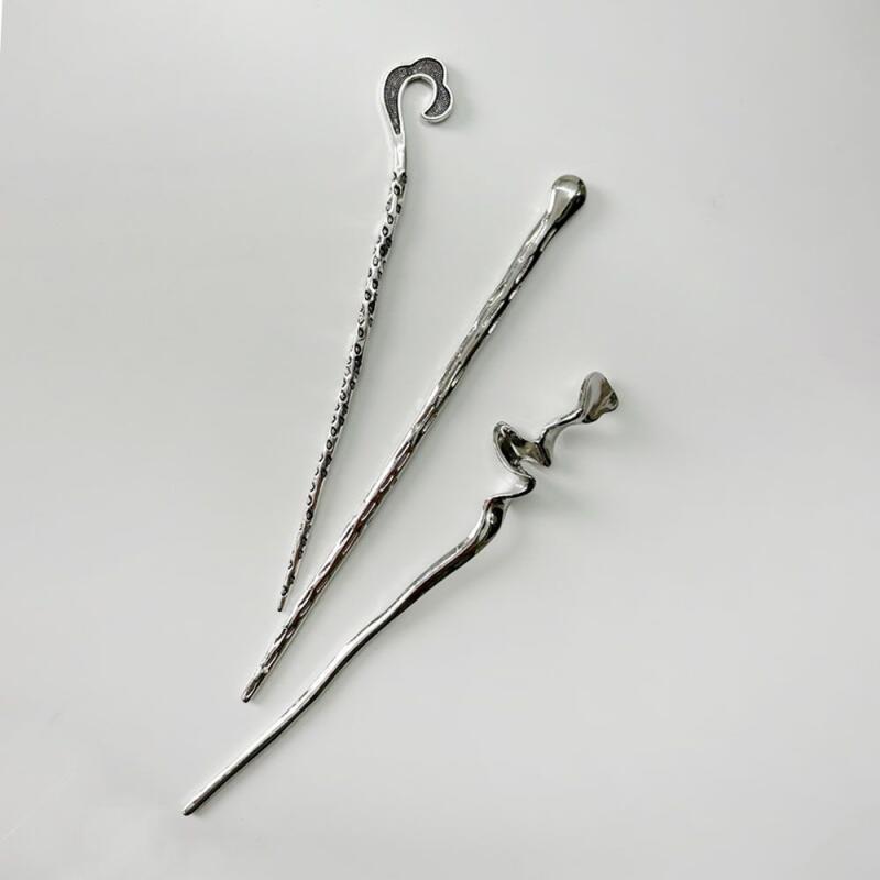 Silver metal hairpin Volume hairpin
