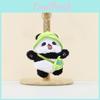 Soft And Cuddly Plush Panda Doll With Colorful Hat Perfect For Backpacks And Keyrings