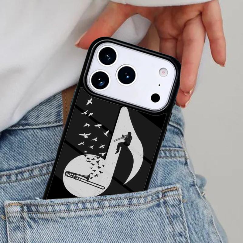 Music Note Musical Treble Clef Phone Case for iPhone 17ProMax 12 13 14 15 16e 17 Pro Max Plus Air Cover