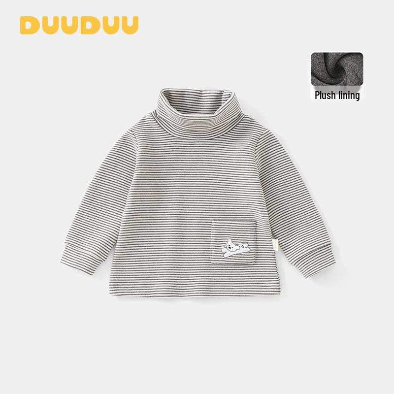 

DUUDUU High Neck Base Layer Winter Top for Boys and Girls - Warm Long Sleeve T-shirt 80 cm