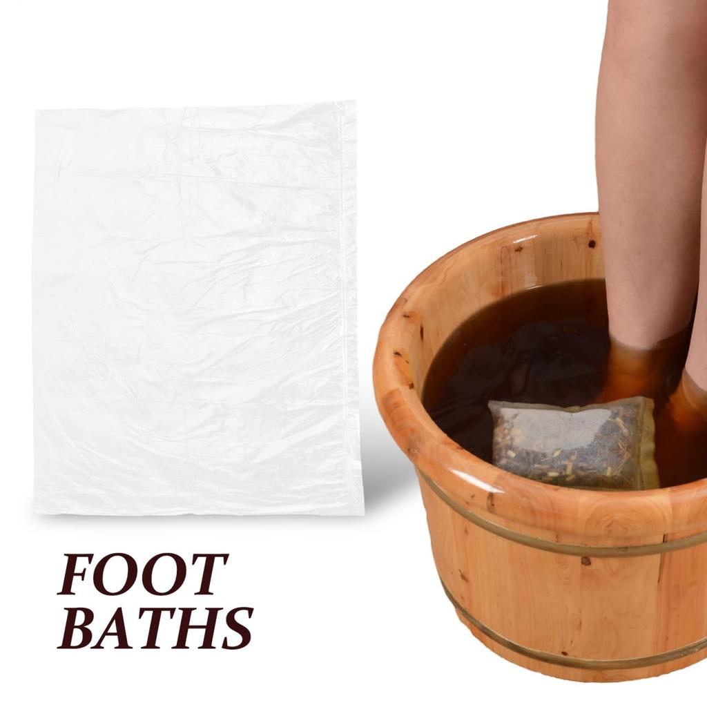 Beaupretty Disposable Foot Bath 160 Bath Bath Foot Clear Foot Bath Foot Spa Foot Care Spa Foot Plastic HDPE Bags, Bags, Pediliners, Bags, Protectors,