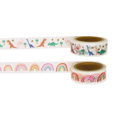 Greeting Life Masking Tape 2er Set Dinosaurier Regenbogen MMZ-9-AM339/341