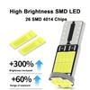 10x Super Bright T10 LED 26-SMD 4014 Canbus Error Free 12V Interior Dome Light