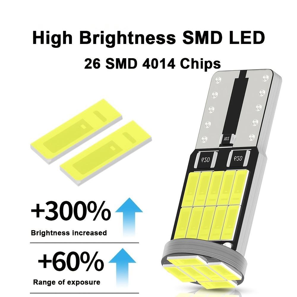 10x Super Bright T10 LED 26-SMD 4014 Canbus Error Free 12V Interior Dome Light