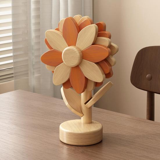 Wooden Sunflower Coaster Heat-Resistant Hot Dish Pot Bowl Teapot Pan Trivet Decorative Kitchen Coffee Dining Table Drink Cup Coaster