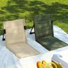 Foldable Camping Chair Outdoor Garden Park Single Lazy Chair Backrest Cushion Picnic Camping Folding Back Chair Beach Chairs