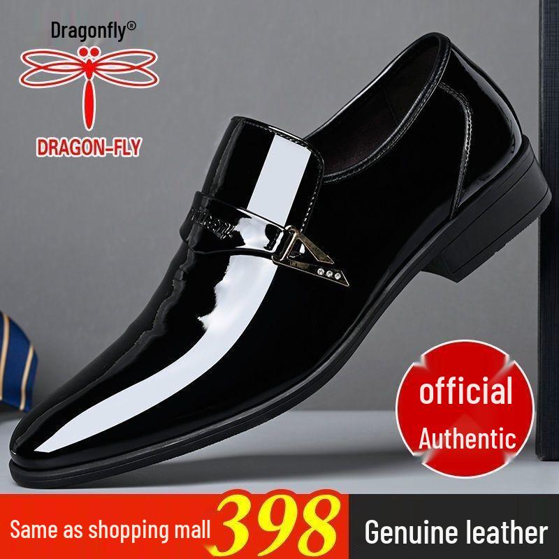 Dragonfly Men's Lightweight Air Cushion Leather Running Shoes