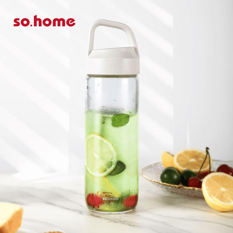Sohome Portable Cold Brew Glass Tumbler with Tea Infuser
