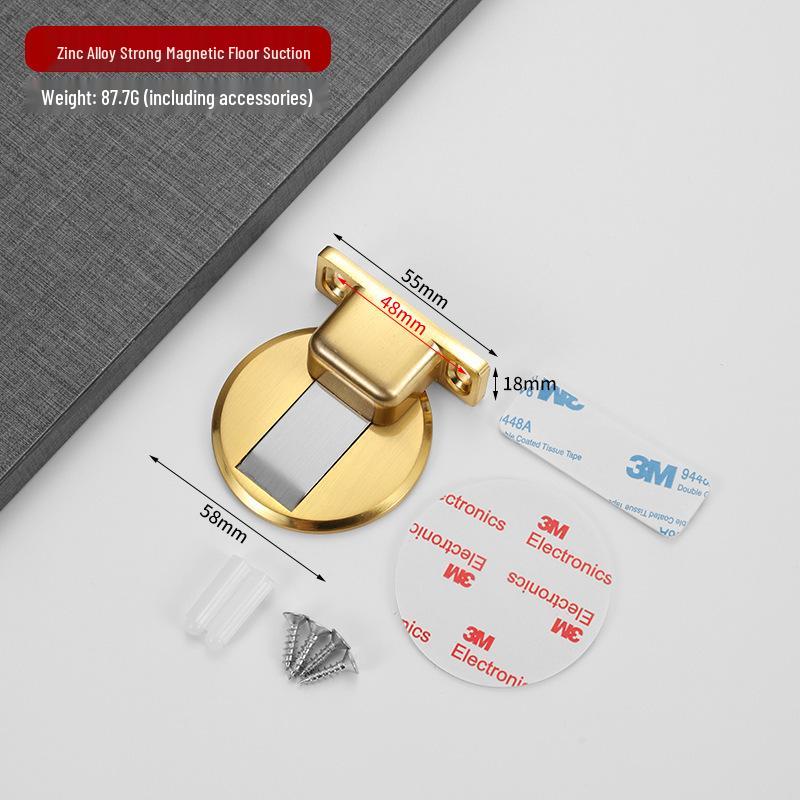 Zinc Alloy Strong Magnetic Anti-Collision Mute Door Stopper for Indoor Use