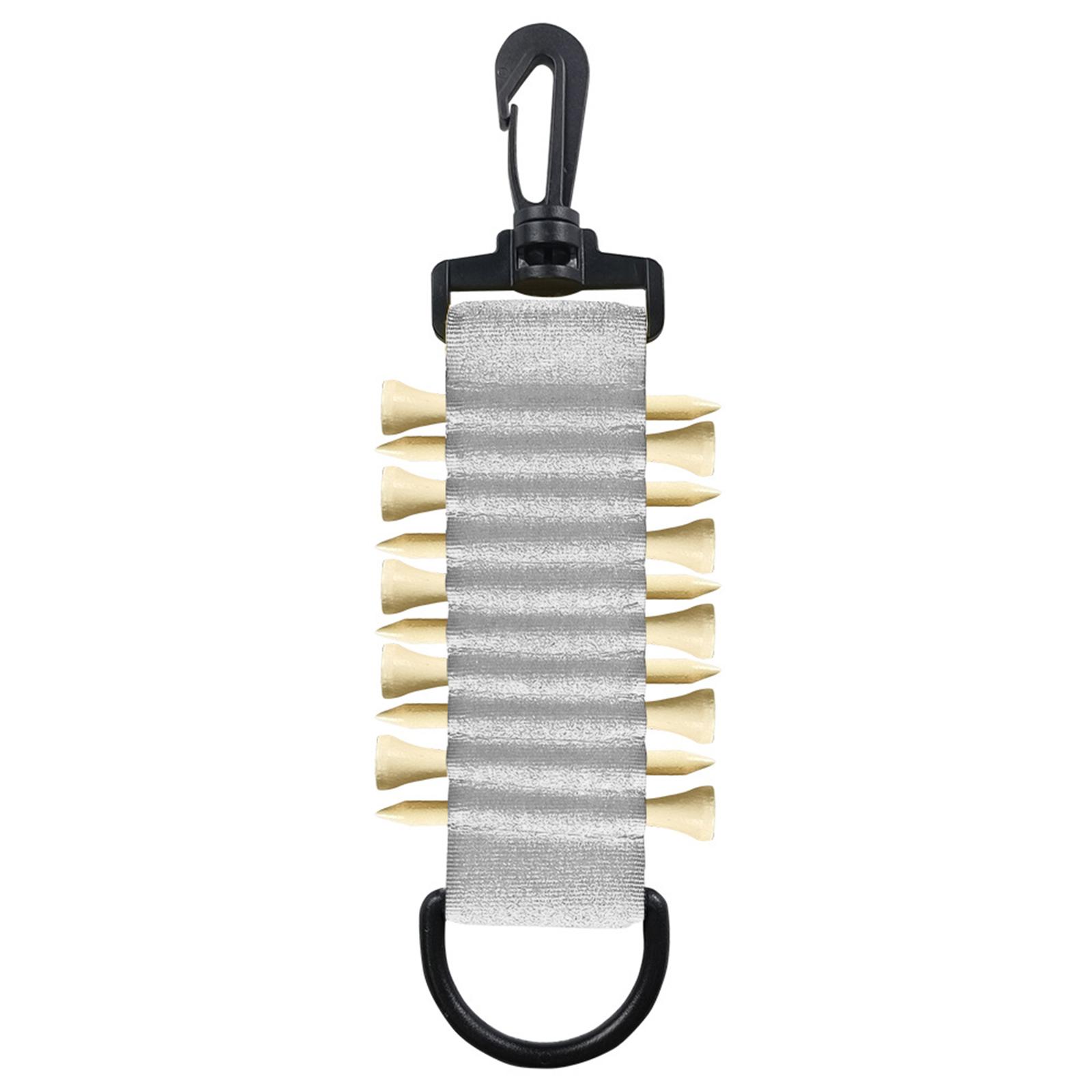 

Держатель для клюшек для гольфа с крючком для брелка для перчаток для гольфа, самоклеящийся держатель для переноски клюшек для гольфа, вмещает 10 клюшек для гольфа белый