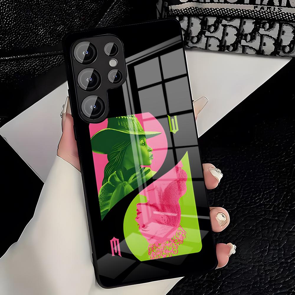 

Wicked Musical Green Phone Case For Samsung A25 A13 A33 5G A54 A36 A35 A56 A52 A14 Shockproof Glass Cover Samsung A55