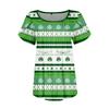 Womens Tops Petal Short Sleeve Summer Round Neck Shirts St. Patrick's Day Printing Blouses For Women Dressy Casual