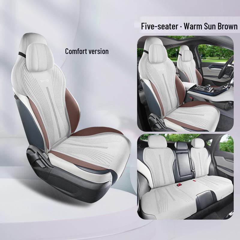 Four-Season Semi-Wrapped Car Seat Cushion for BYD Qin PLUS