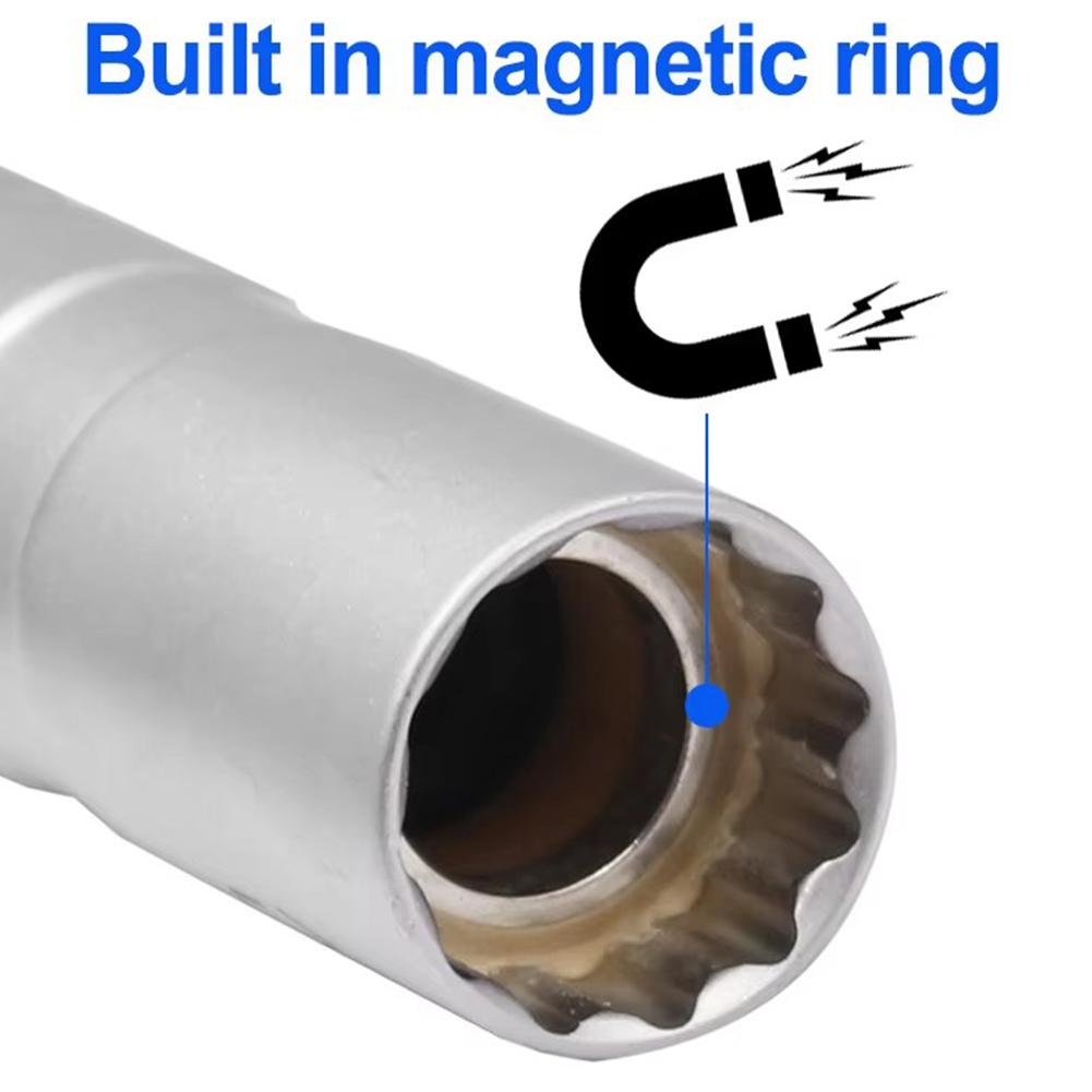NEW Universal Magnetic Spark Plug Sleeve Thin-walled Universal Joint 14/16mm Automotive Repair Spark Plug Disassembly Tool