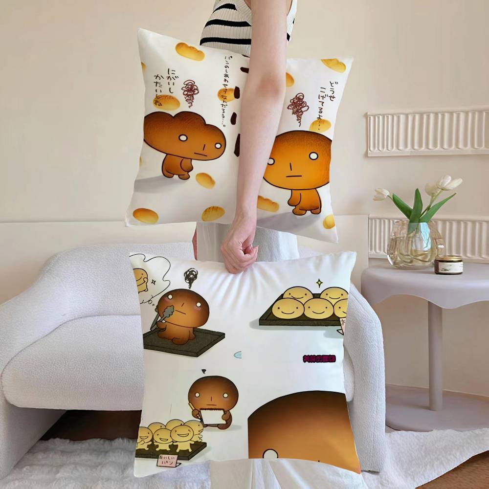 Cartoon Kawaii K-Kogepan-MT Pillow Case Printed Brushed Fleece Pillow Baby Skin-Touch Eco-Friendly Dye-Sublimat