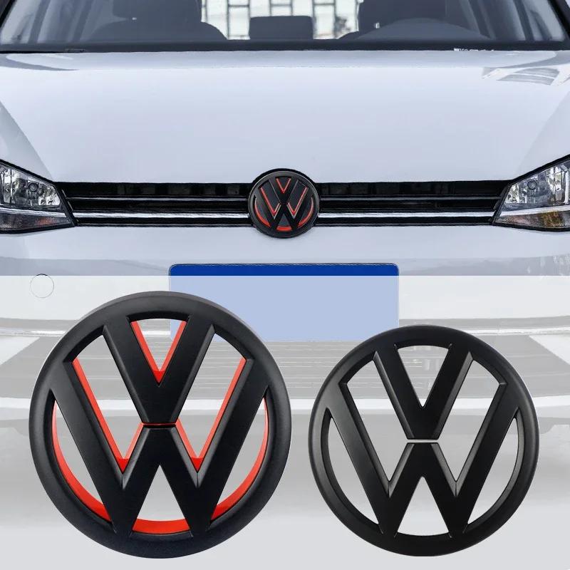 For VOLKSWAGEN VW Car Front Grill Badges Rear Trunk Emblem Lid Covers Logo Sticker For VW Volkswagen Golf 6 Golf6 MK6 GTI