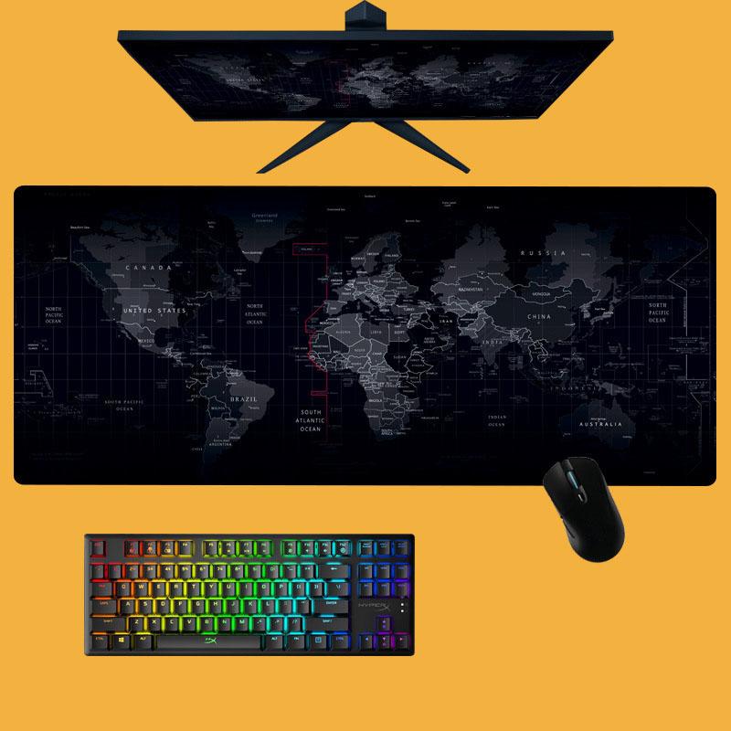 Fashion Cool Extra Large Mouse Pad Old World Map Gaming Mousepad Anti-slip Natural Rubber with Locking Edge Gaming Mouse Mat