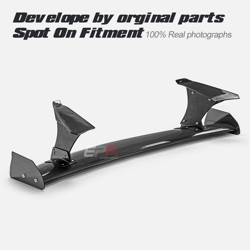 Fits Subaru VBH WRX: VAIRS Style Carbon Fiber GT Rear Spoiler Add-on.